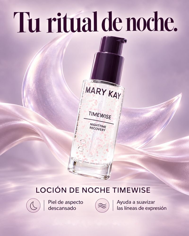 Loción de noche TimeWise con luz morada